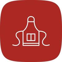 Apron Line Round Corner vector
