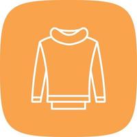 Sweatshirt Line Round Corner vector