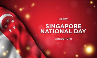 Singapore National Day Background Design. vector