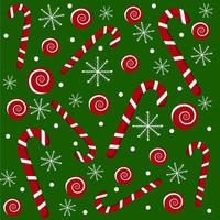 Christmas background with christmas candy vector