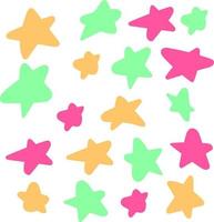 Stars colored background vector