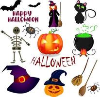 Halloween holiday set vector