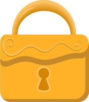 Old lock illustration vector