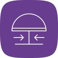 Emergency Button Line Round Corner vector