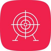 Target Line Round Corner vector