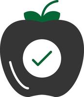 Apple Line Round Corner vector