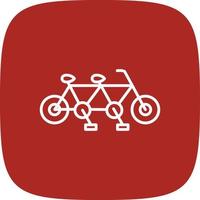 Tandem Line Round Corner vector