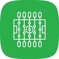 Table Football Line Round Corner vector