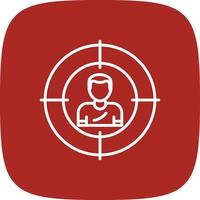 Target Line Round Corner vector