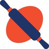 Rolling Pin Line Inverted Icon vector