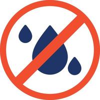 No Liquids Color Icon vector