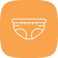 Diaper Line Round Corner vector