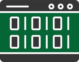 línea de codificación esquina redonda vector