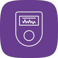 Pulse Oximeter Line Round Corner vector