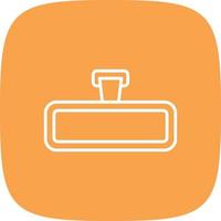 19 - Rear View Mirror Line Round Corner vector