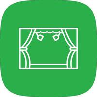 Stage Line Round Corner vector