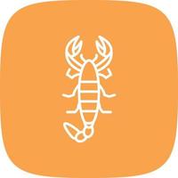 Scorpion Line Round Corner vector