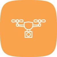 Drone Line Round Corner vector