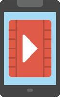 Video Flat Icon vector