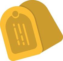 Dog Tag  Flat Icon vector