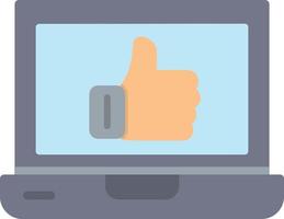 Thumbs Up Flat Icon vector