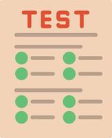 Test Flat Icon vector