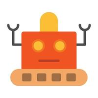 Robot  Flat Icon vector