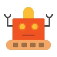 Robot  Flat Icon vector