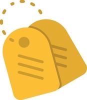 Dog Tag  Flat Icon vector