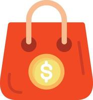 Purse Flat Icon vector