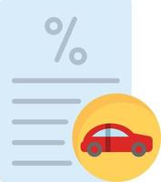 Car Loan Flat Icon vector