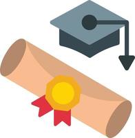 Graduation Flat Icon vector