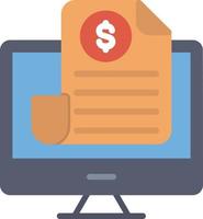 Invoice Flat Icon vector