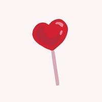 Illustration of hand drawn isolated lollipop candy vector