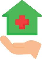 Stay At Home Flat Icon vector