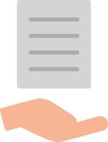 Document Flat Icon vector