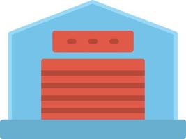 Warehouse  Flat Icon vector