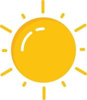 Sun  Flat Icon vector