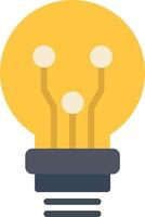 Light Bulb Vector Flat Icon