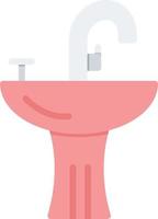 Washbasin Flat Icon vector