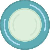 Plate Flat Icon vector