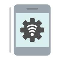 Mobile Flat Icon vector