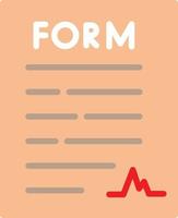 Form Flat Icon vector