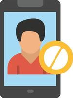 Block Flat Icon vector