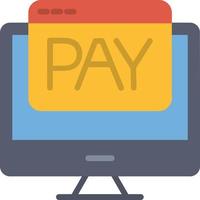 Online Payment Flat Icon vector