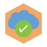 Data Flat Icon vector