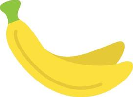 icono plano de banana vector