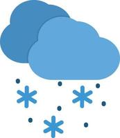 icono plano de nieve vector