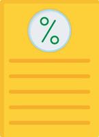 Percentage Flat Icon vector