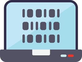 Binary Code Vector Flat Icon